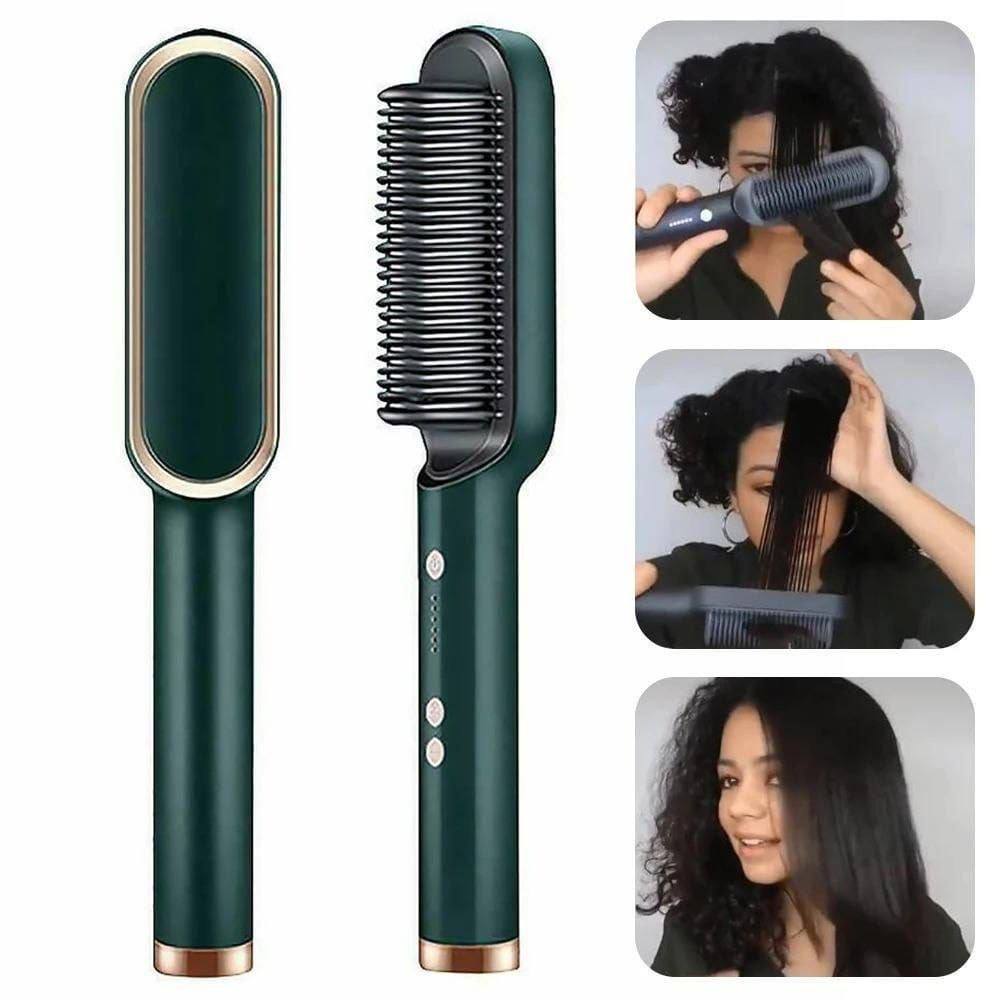 Cepillo Alisador 3 en 1 Profesional | Cabello Liso y Sin Frizz en Minutos