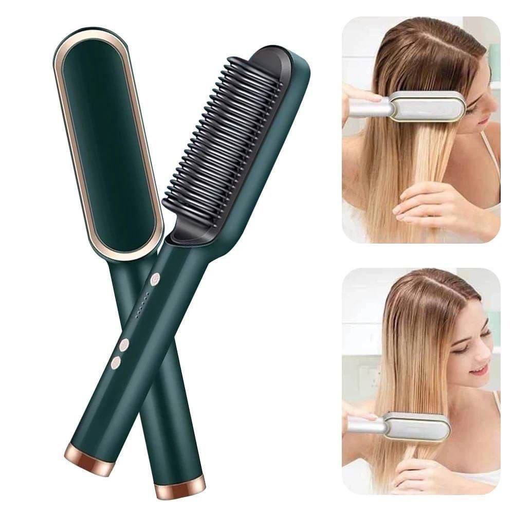 Cepillo Alisador 3 en 1 Profesional | Cabello Liso y Sin Frizz en Minutos