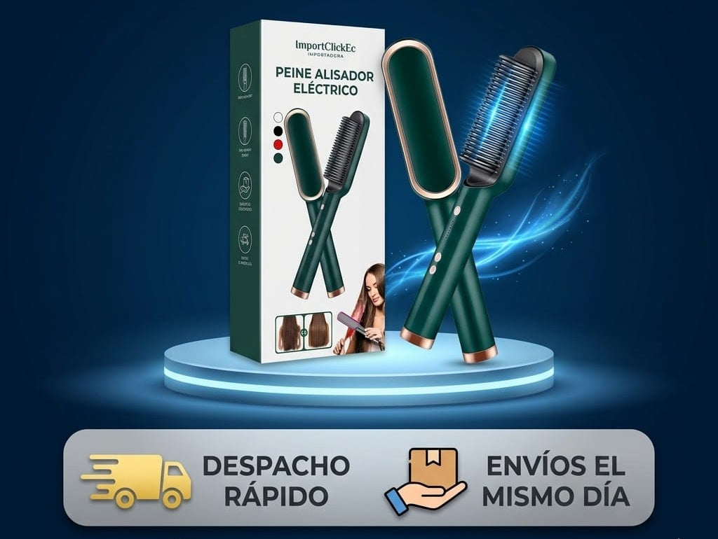 Cepillo Alisador 3 en 1 Profesional | Cabello Liso y Sin Frizz en Minutos