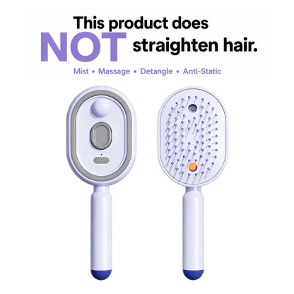 HydraMist™ Pro | Cepillo Hidratante Antienredo con Neblina Ultra Fina